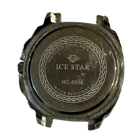 ICE STAR 4996 Quartz Analog Men's Watch Large No Band Water Resistant Time Piece - Picture 4 of 4